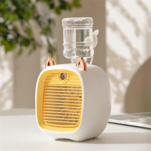Small USB Fan, Mini Desk Fan with Misting, Portable Outdoor Fan